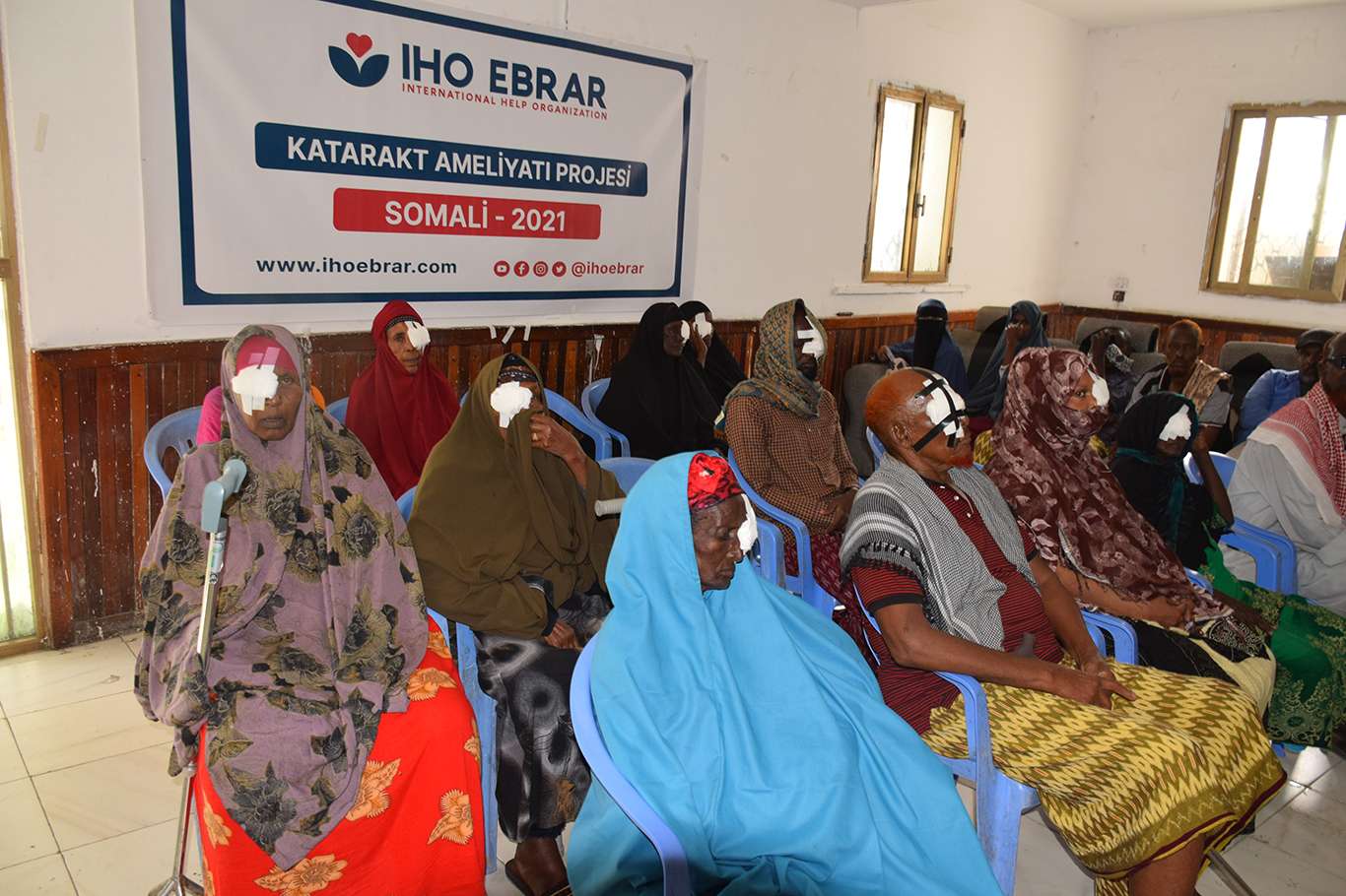 İHO EBRAR Somali'de "Katarakt Projesi" kapsamında 40 kişinin geleceğine aydınlık oldu